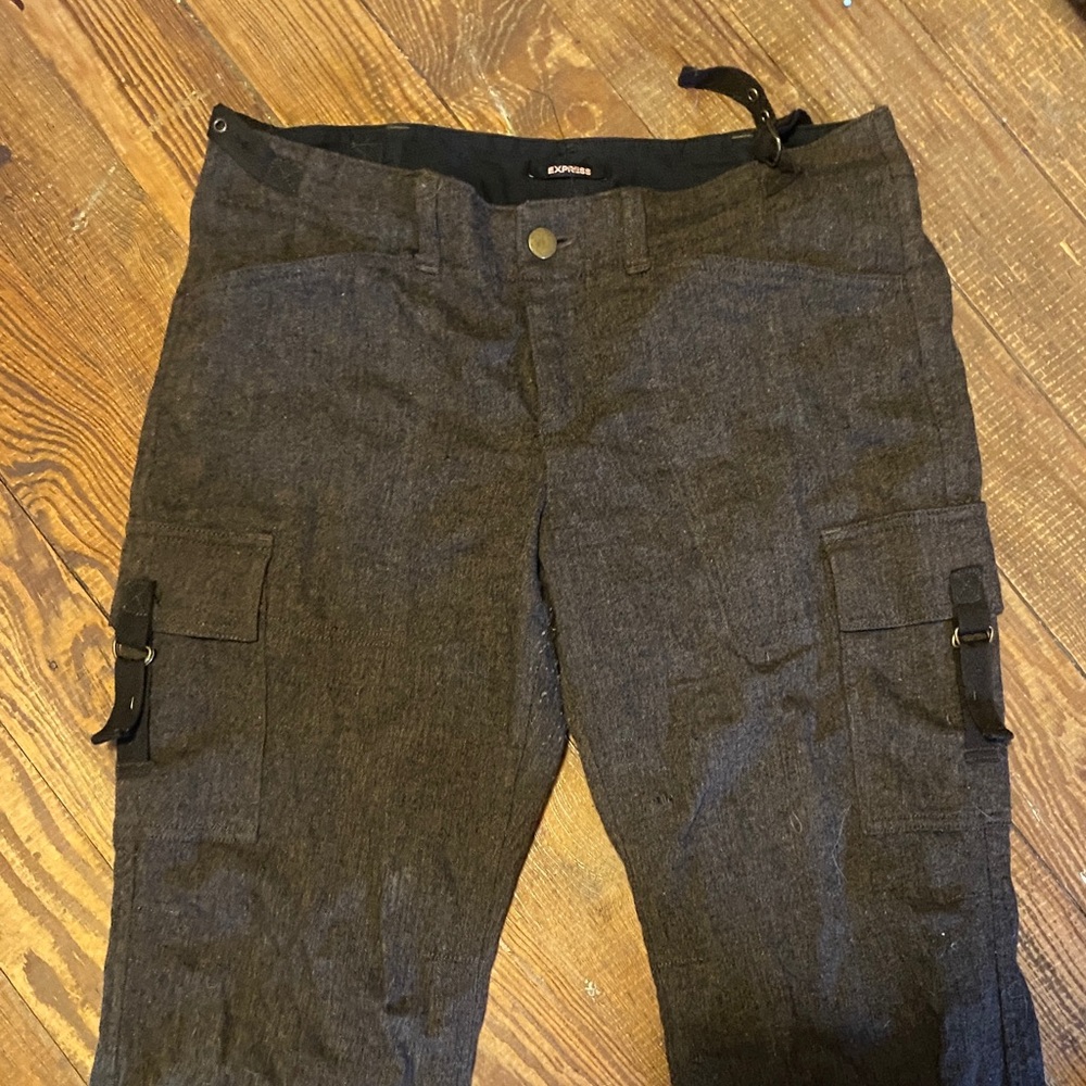 Express Charcoal Cargo Pants for Men